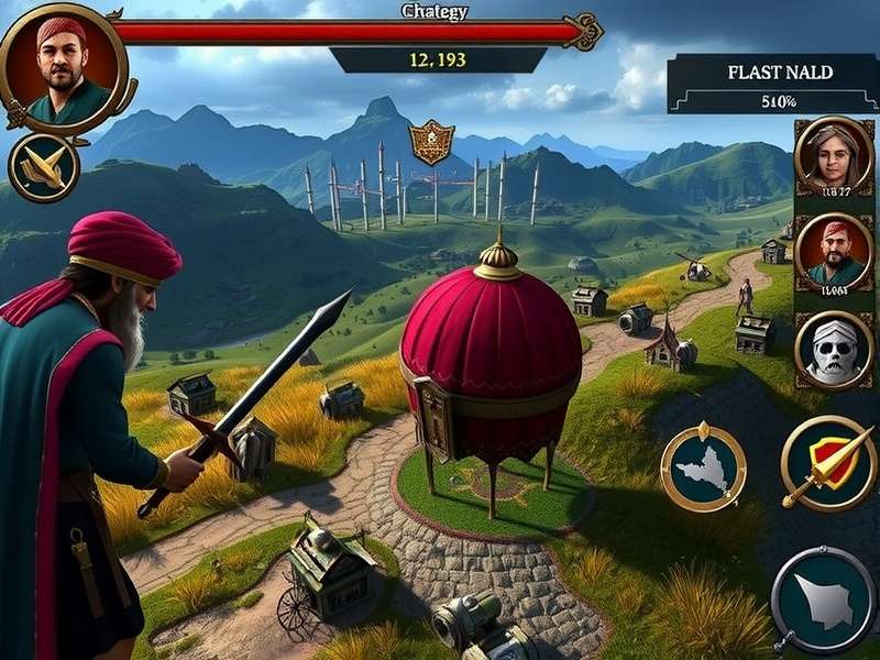 Strategic Combat in Sikh Mace Crusader Sikh Mace Crusader Combat Scene