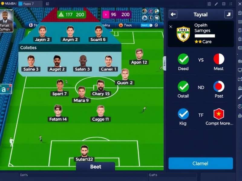 Mumbai FC Tactical Genius Gameplay Mumbai FC Tactical Genius gameplay screenshot showing tactical interface