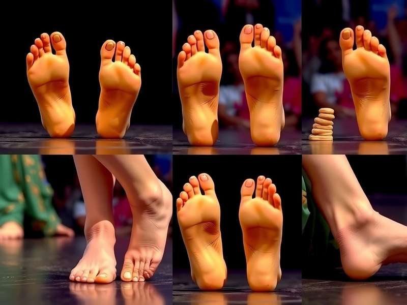 Goa Magic Feet Competition Scene Competitive Goa Magic Feet performance showing synchronized movements