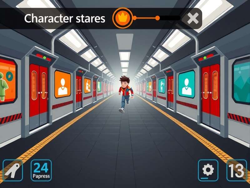 Metro Express Run Gameplay Metro Express Run gameplay screenshot showing character running through metro station