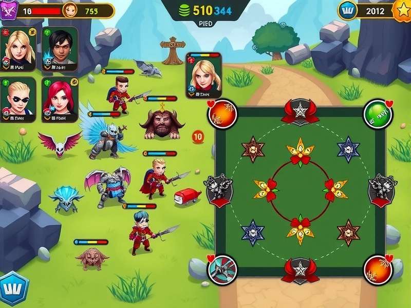 Ultra Blitz Gameplay Interface Ultra Blitz gameplay screenshot showing character selection and battlefield