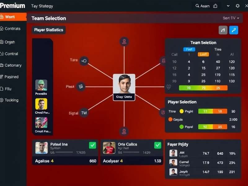 Player Analysis in Premium Kabaddi Fantasy Premium Kabaddi Fantasy player statistics and performance metrics dashboard
