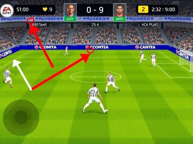FIFA Mobile Precision Shot in action FIFA Mobile Precision Shot gameplay