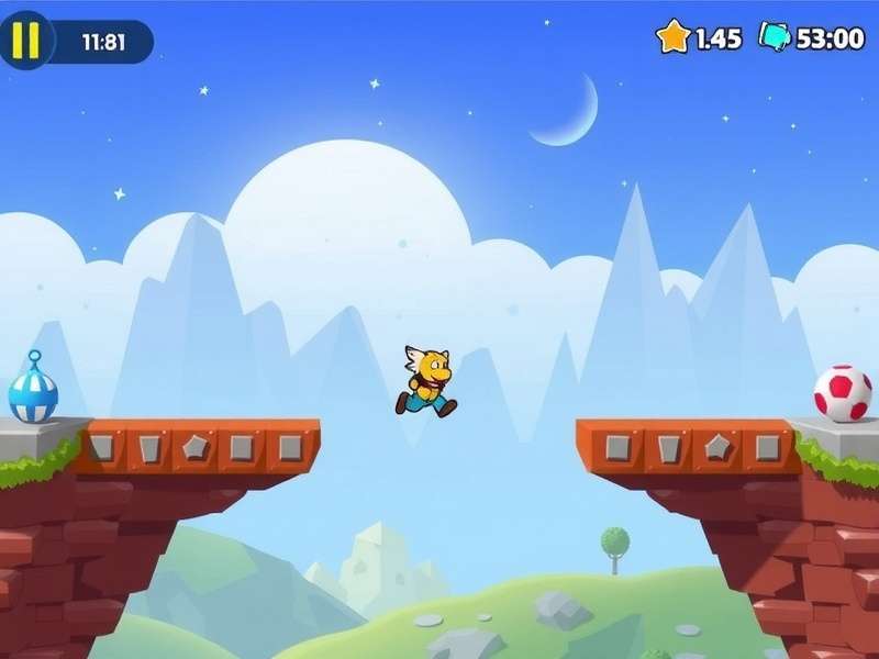 Bounce Pro Adventure Gameplay Bounce Pro Adventure gameplay screenshot showing character bouncing between platforms