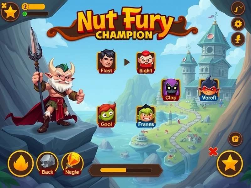 Nut Fury Champion Character Roster Nut Fury Champion character lineup showing different heroes