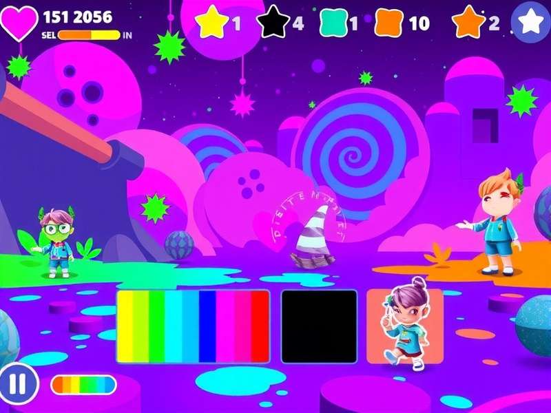 Diverse character options in Glowing Holi Adventure Glowing Holi Adventure character customization options