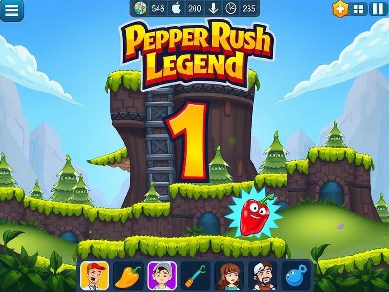 Level Progression in Pepper Rush Legend Pepper Rush Legend level progression showing increasing complexity