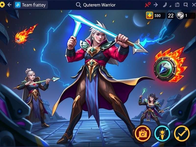 Quepem Lightning Warrior Dynamic Gameplay Quepem Lightning Warrior gameplay screenshot showing character in action