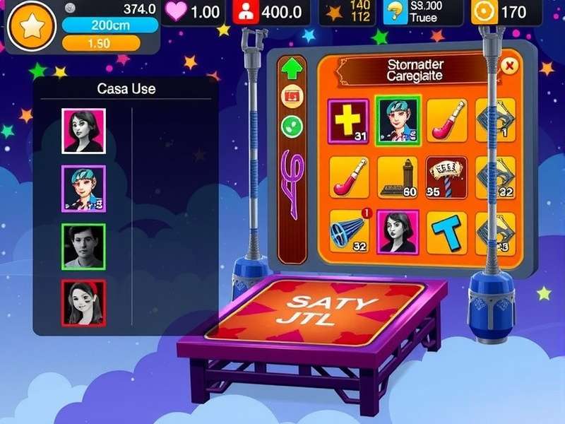 Character Customization in Samba Swing Spectacle Samba Swing Spectacle character customization screen