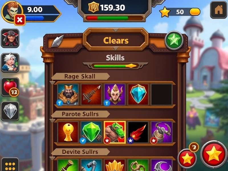Skill Selection in Archero Clash Champion Archero Clash Champion skill selection screen