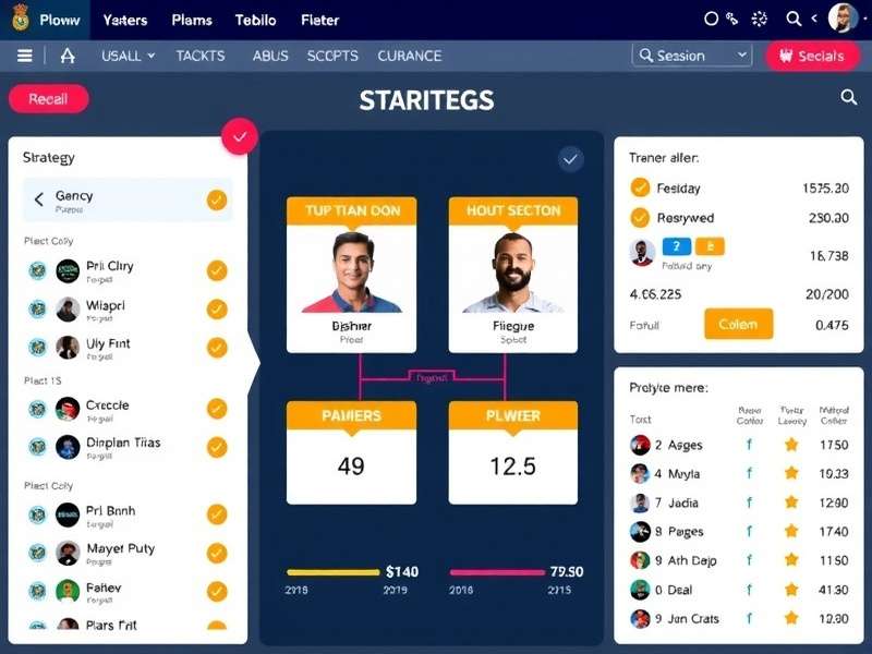 Premium Kabaddi Fantasy Strategy Analysis Strategy visualization for Premium Kabaddi Fantasy showing player selection metrics