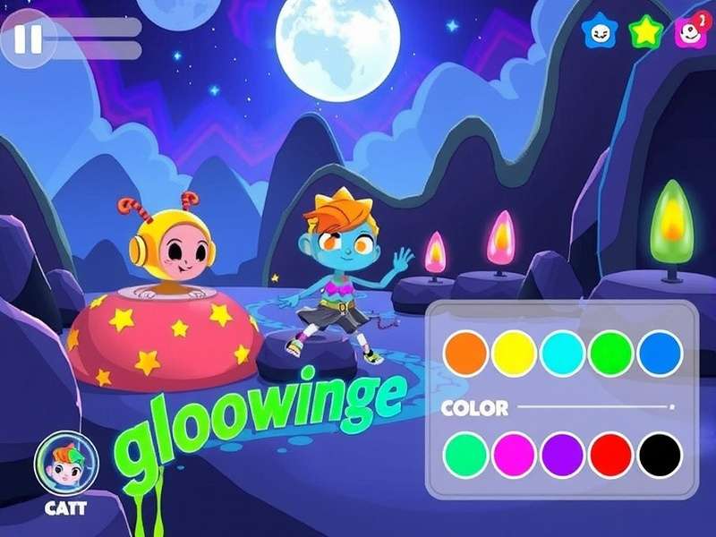 Strategic color combinations in Glowing Holi Adventure Glowing Holi Adventure strategy guide showing color combinations