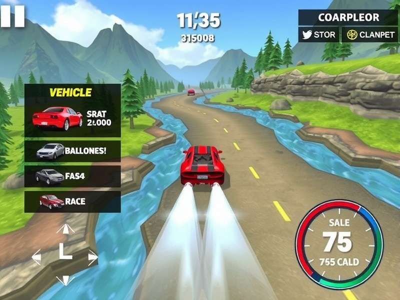 Vehicle Customization in Ruby Riverside Race Ruby Riverside Race vehicle customization screen