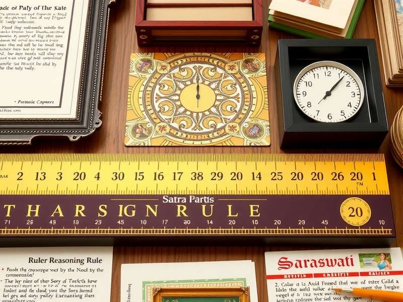 Saraswati Reasoning Ruler Game Set Saraswati Reasoning Ruler Game Components