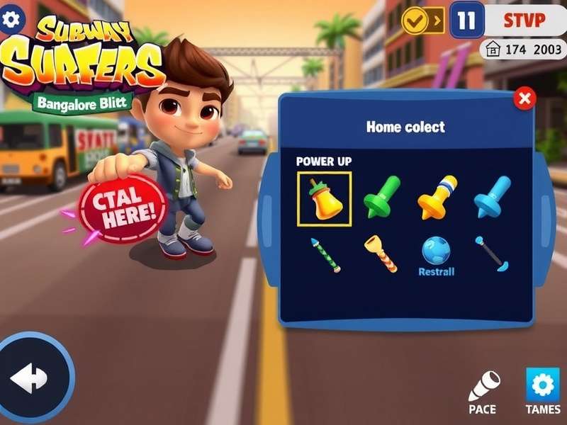 Subway Surfers Bangalore Blitz Characters Character selection screen in Subway Surfers Bangalore Blitz