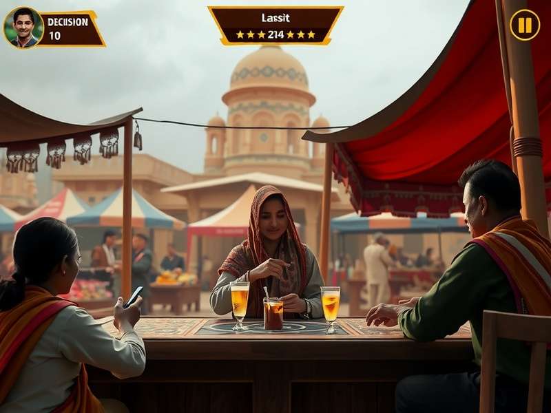 Complex strategic decisions in Lassi Pursuit Pro Strategic decision making in Lassi Pursuit Pro showing multiple options