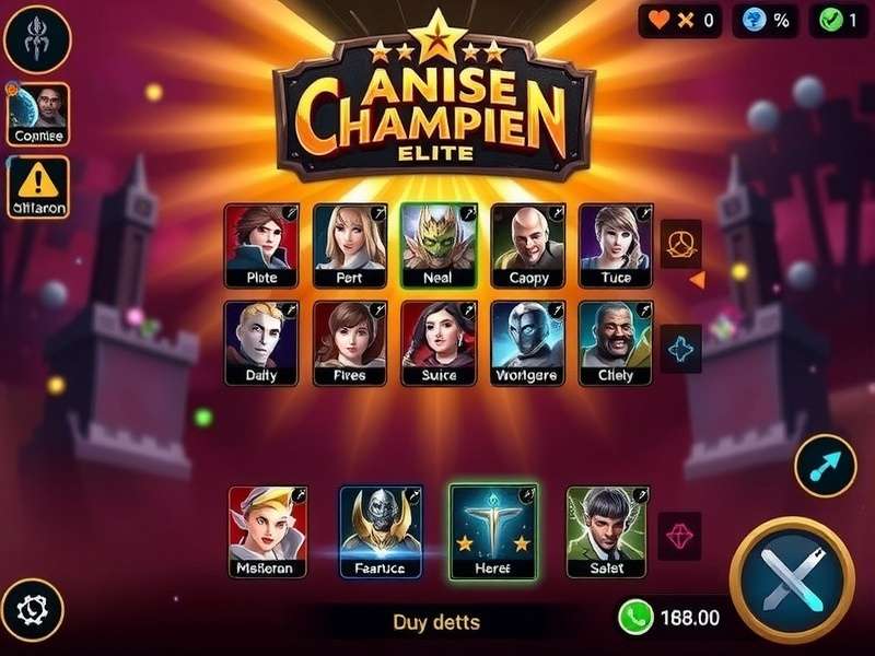 Star Anise Champion Elite Character Selection Screen Star Anise Champion Elite gameplay screenshot showing character selection