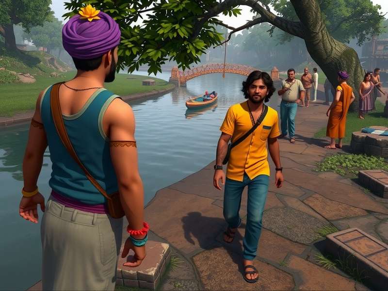 Cultural Celebration in Ganges Sacred Trail Ganges Sacred Trail cultural festival scene