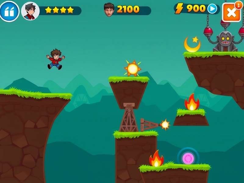 Whirl Jump Sensation Gameplay Whirl Jump Sensation gameplay screenshot showing character jumping between platforms