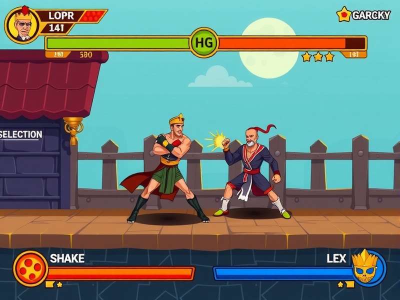 Desi Punch King Character Roster Desi Punch King character selection screen