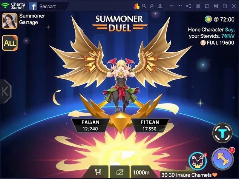 Summoner S Duel Character Development Interface Summoner S Duel Character Progression