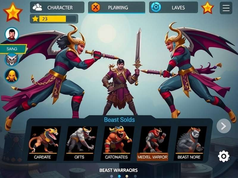 Bangalore Beast War Hero Characters Bangalore Beast War Hero character selection screen