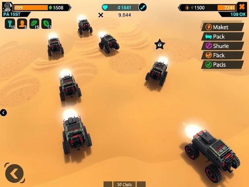 Sandy Surge Dominator Gameplay Sandy Surge Dominator gameplay screenshot showing desert battlefield