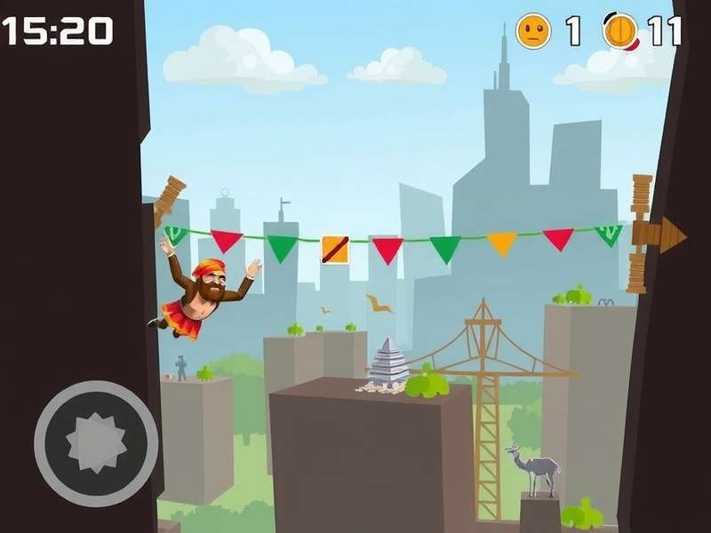 Mumbai Papri Flyer Gameplay Experience Mumbai Papri Flyer gameplay screenshot showing flying papri character