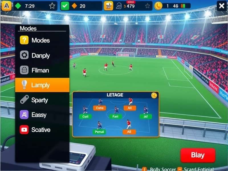 Bolly Soccer Masters Gameplay Experience Bolly Soccer Masters gameplay screenshot showing vibrant stadium and player actions