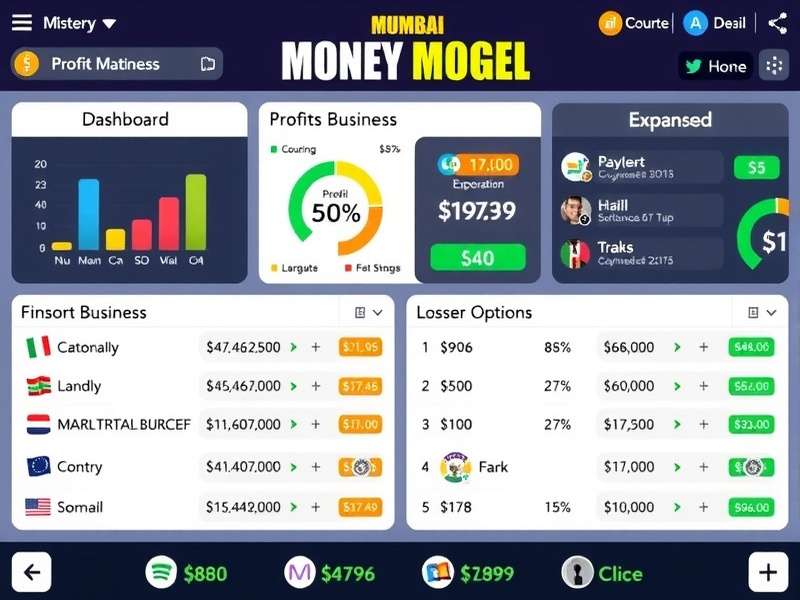 Financial Management in Mumbai Money Mogul Mumbai Money Mogul financial dashboard showing profit and loss statements