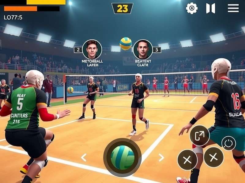 Game Controls Interface Volley Victory Kings control interface and HUD layout