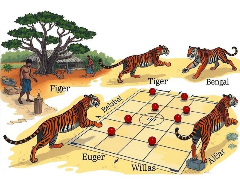 Bengal Tiger Leap Field Layout Diagram showing Bengal Tiger Leap playing field and positions