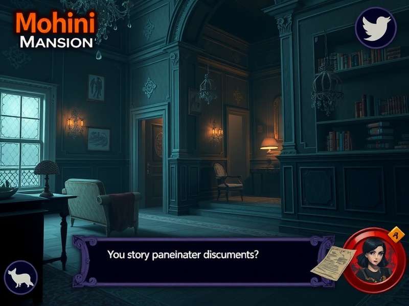 Mohini Mansion Gameplay Environment Mohini Mansion gameplay screenshot showing haunted interior
