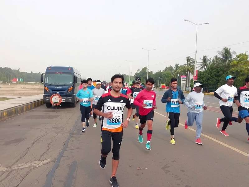 Maharashtra Marathon Runners Maharashtra Marathon participants running
