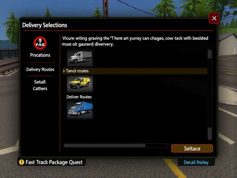 Delivery Route Planning in Fast Track Package Quest Fast Track Package Quest Delivery Routes