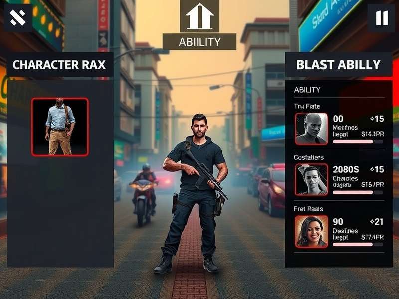 Blast Assault Bombay Gameplay Action Blast Assault Bombay gameplay screenshot showing character in Mumbai streets