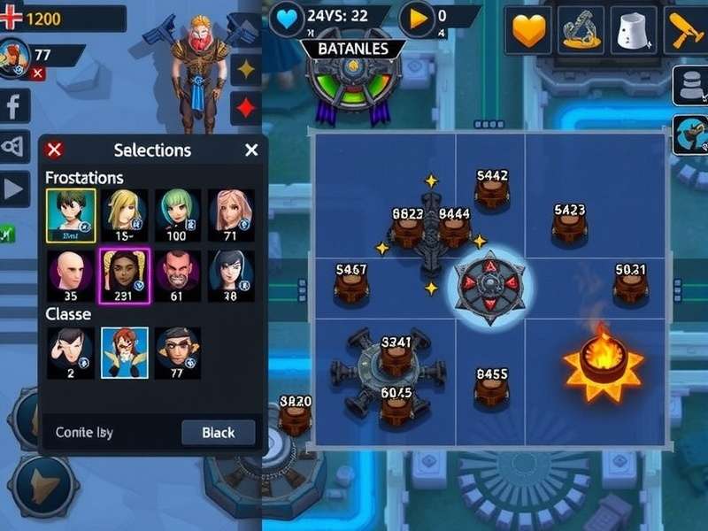 Storm Warlord Character Selection Storm Warlord character selection screen showing different classes and customization options