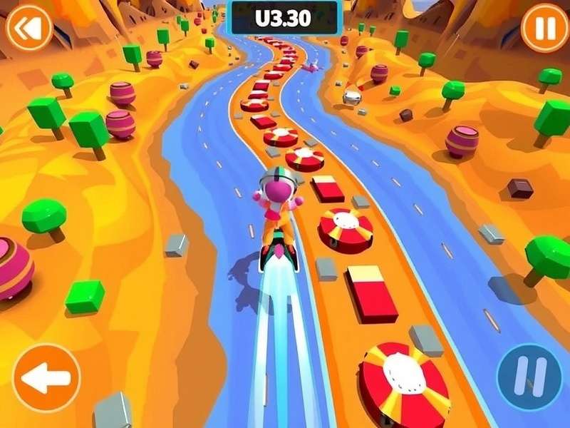 Ponda Fast Flyer strategy guide showing optimal racing lines