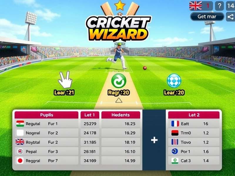 Batting and Bowling in Premier Cricket Wizard Premier Cricket Wizard Gameplay Action