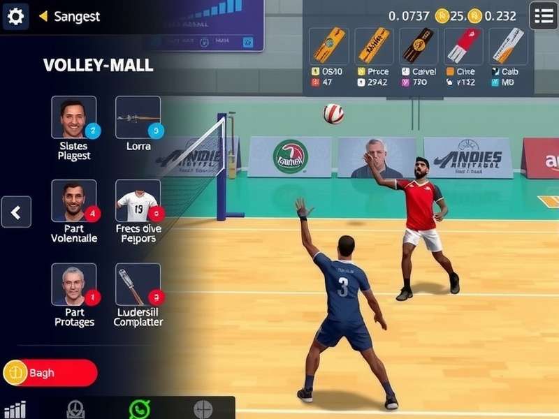 Volley Assault India Gameplay Volley Assault India gameplay screenshot showing volleyball action