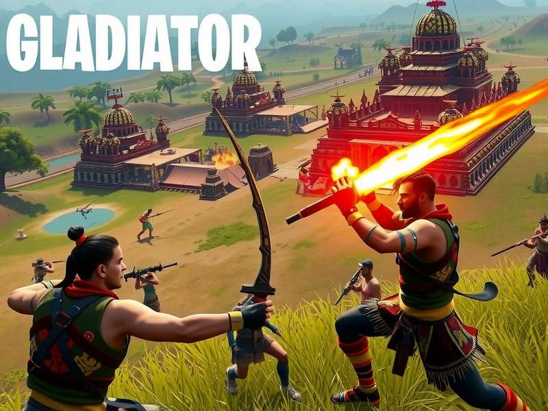Battle Royale Gladiator Weapons Arsenal Battle Royale Gladiator weapons and equipment showcase