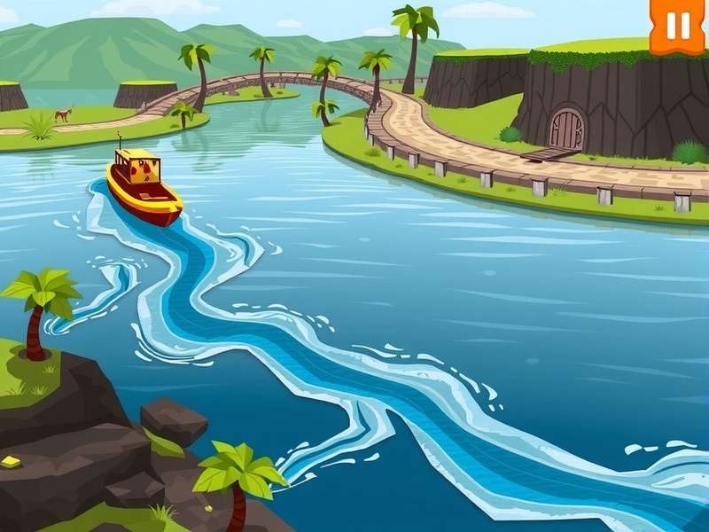Tungabhadra River Landscape Tungabhadra River landscape in River Quest game