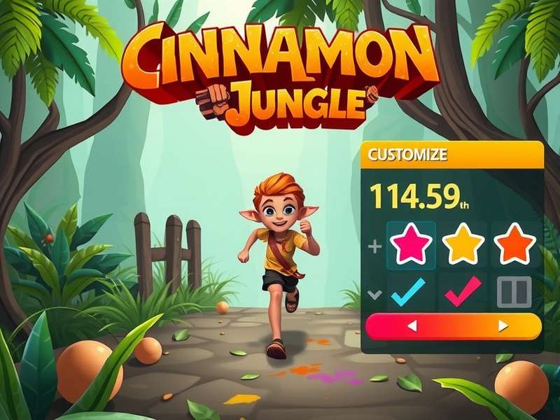 Character Customization in Cinnamon Jungle Sprinter Cinnamon Jungle Sprinter character customization screen