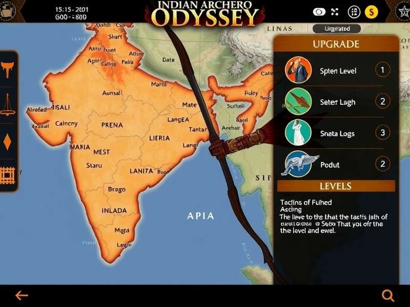 Character Upgrade System in Indian Archero Odyssey Indian Archero Odyssey upgrade interface