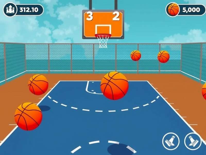 Advanced Basket Frenzy Shooting Techniques Basket Frenzy advanced gameplay showing bank shot technique