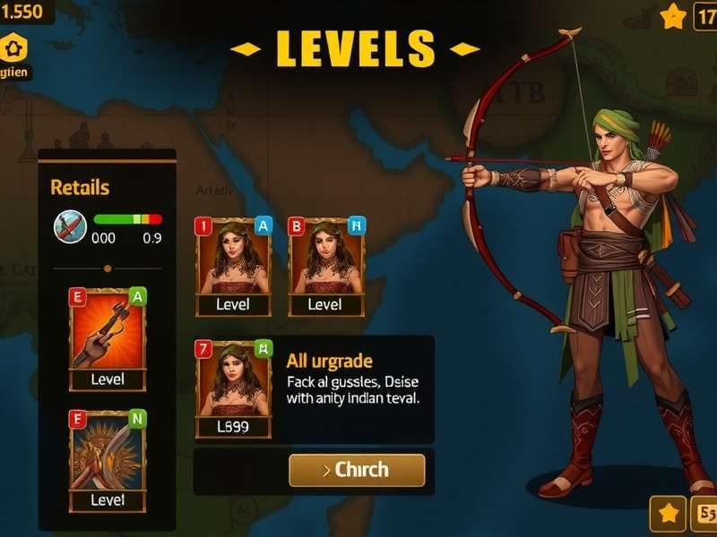Game Level Progression in Indian Archero Odyssey Indian Archero Odyssey level progression map
