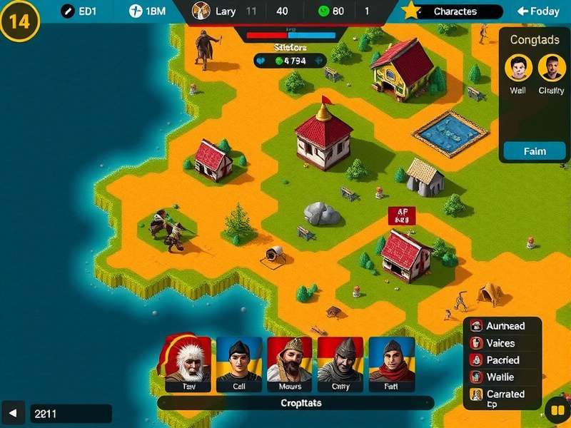 Strategic Map in Crusader Indian Dominators Crusader Indian Dominators strategy map showing terrain features