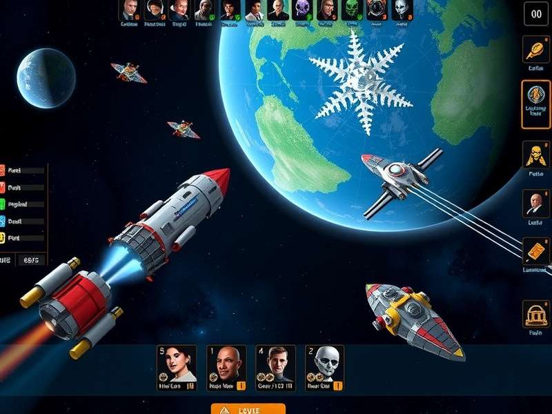 Interstellar Voyager Champion Spaceship Navigation Interstellar Voyager Champion gameplay screenshot showing spaceship navigation