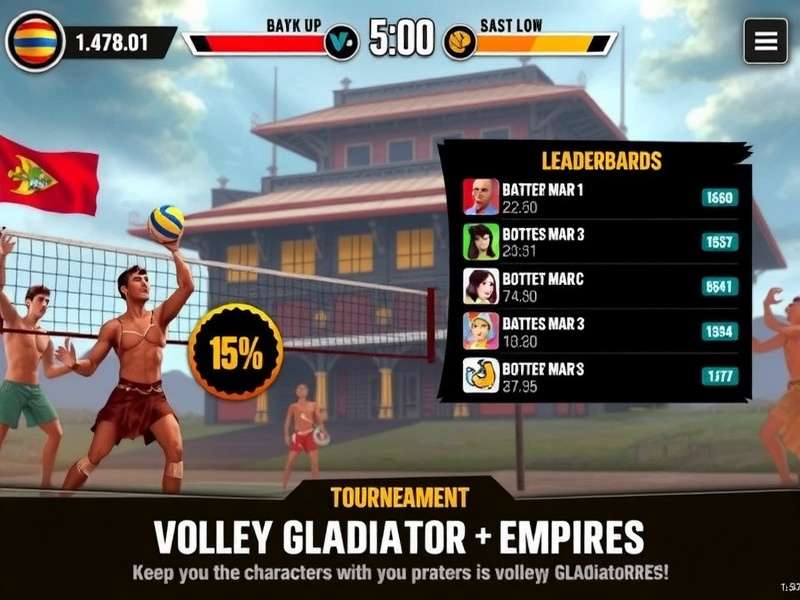 Volley Gladiator Empire Gameplay Volley Gladiator Empire gameplay screenshot showing intense volleyball action