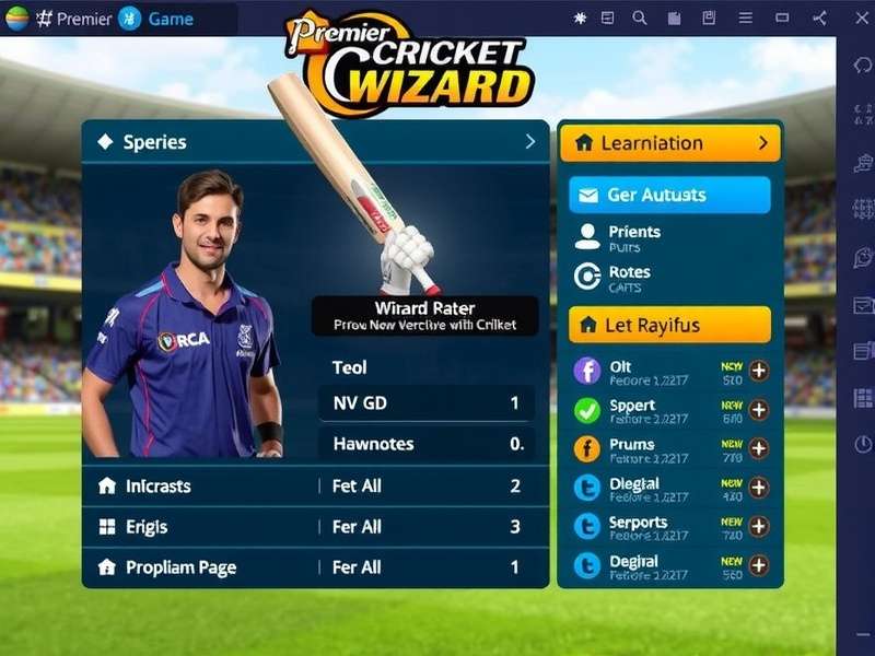 Player and Team Customization in Premier Cricket Wizard Premier Cricket Wizard Customization Options